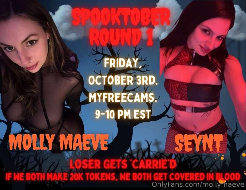 MyFreeCams Spooktober Tip War Tourneyyy is back!round 1🖤 me ..