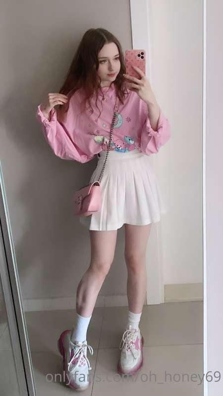 wearing my safety shorts so that no perverts can see my butt..