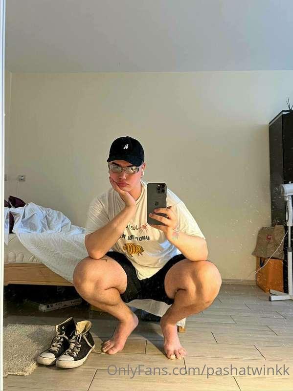 Took a selfie before the walk