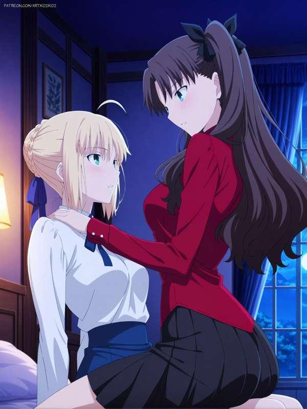 Rin Tohsaka & Saber | Fate/stay night