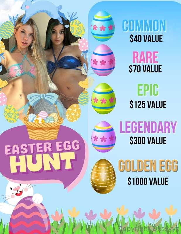 🥚 EASTER EGG HUNT 🥚Me and @ohkaybunny have been working hard..