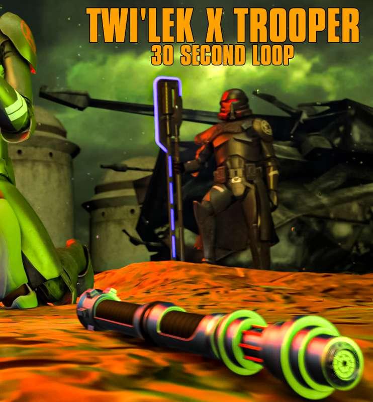 Twi'lek x Trooper (30 second loop) 