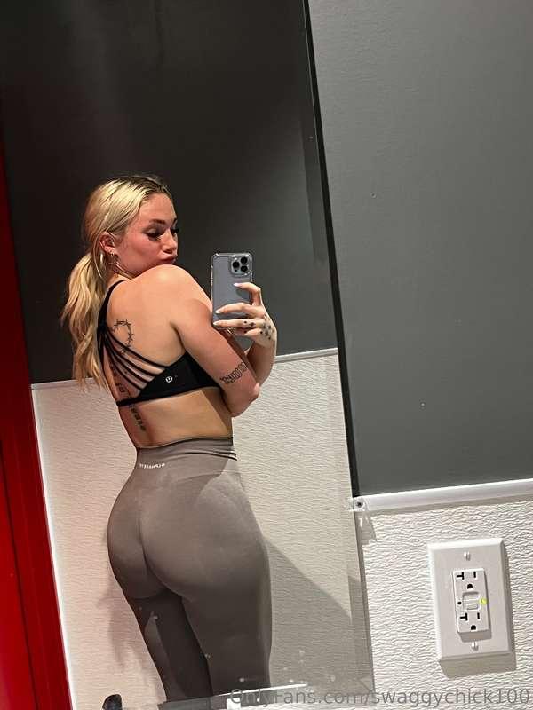 Gym clothes coming off next… if you play nice 😈