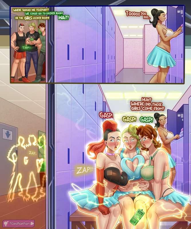 One-shot: Teleport into the lockers!