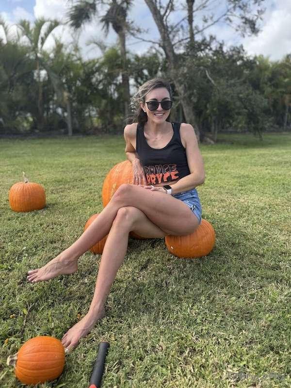 The pumpkins actually made pretty comfortable seating!