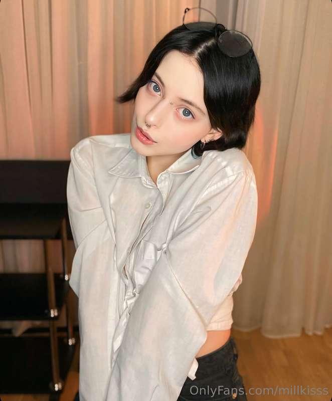 This cute student isn't acting cute at all as usual, she's e..