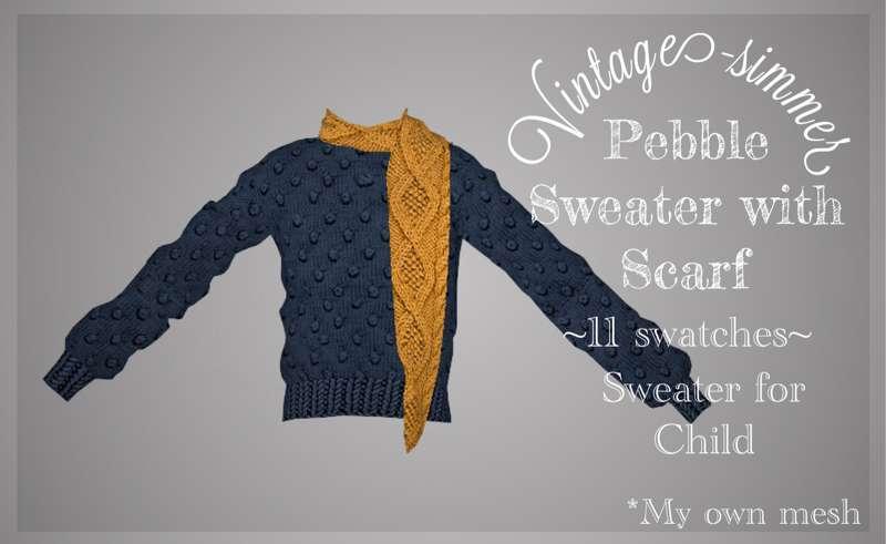 ˗ˏˋPebble Sweater with Scarfˎˊ˗