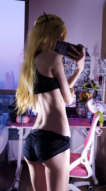 I really wanted to take a couple of photos, but my leg didn’t allow me to do a full-fledged photo shoot, so I only took a couple of photos standing. but I still really hope you like it!

By the way, would you like to know something about Thailand? if so, what?

#skinny #petite #tiny #teen #egirl #gamergirl #geek #nerdy #smallass #cute