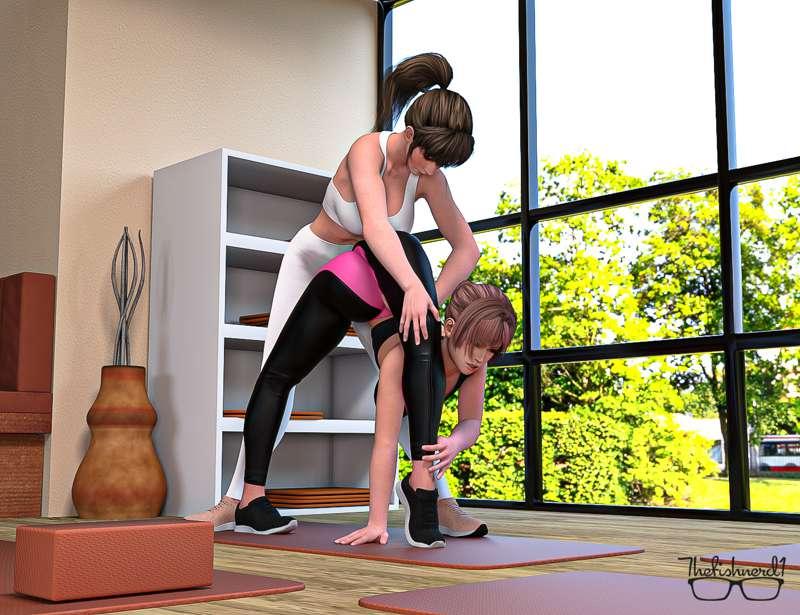 Honoka assisted stretch