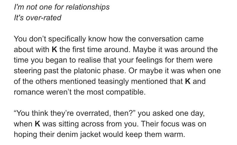 Sneak Peek — Drabble Edition