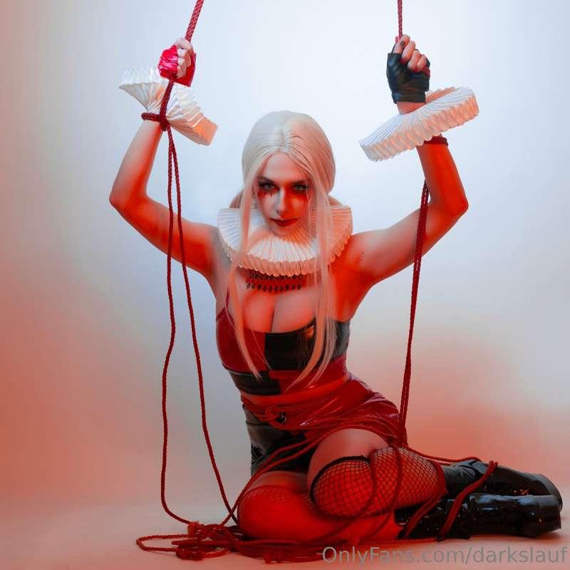 Shibari Harley Quinn ♥️ 17 HD photos + bonus video + selfie ..