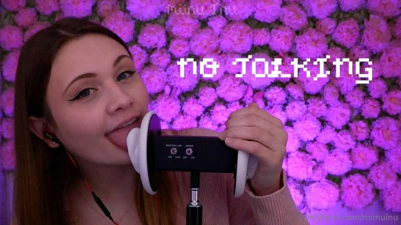 (･ัᗜ･ั)و SFW ASMR Ear Eating & Tongue Fluttering (NO TALKING..