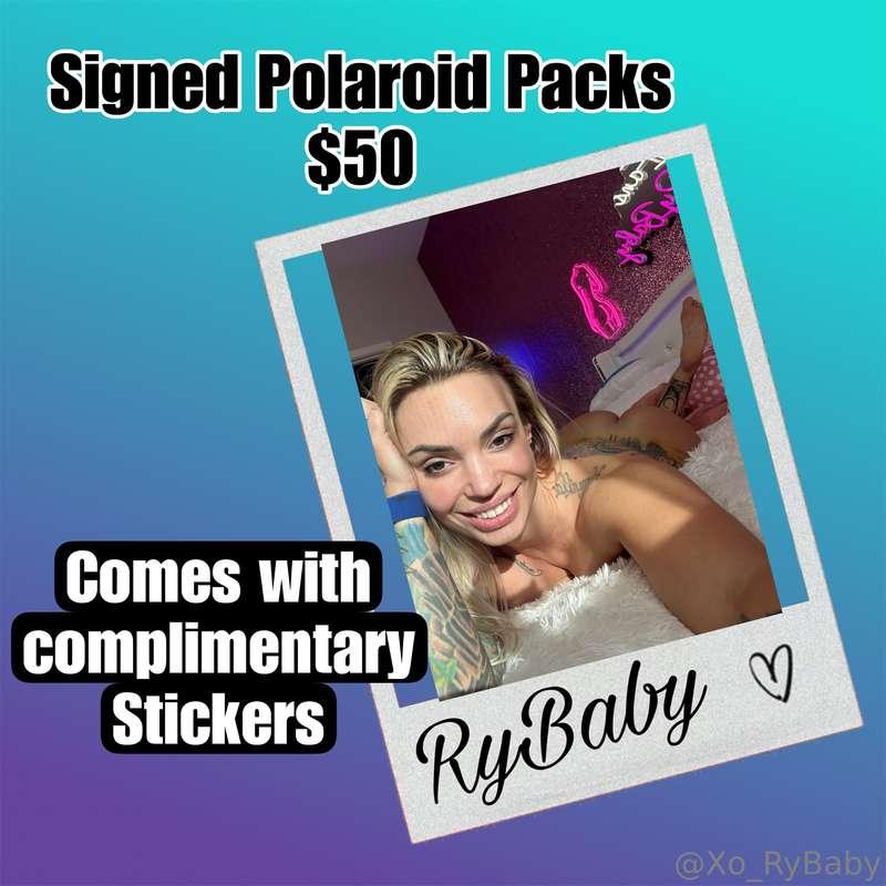 SIGNED POLAROID PACK