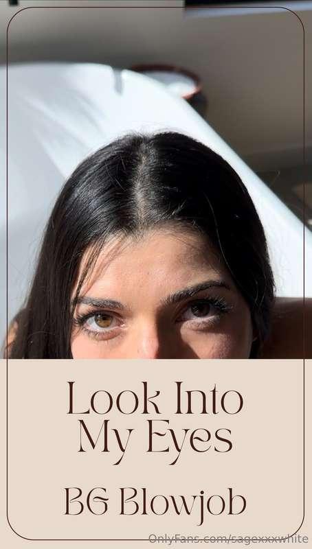BG POV ~ Looking in the eyes, twirling my tongue around that..