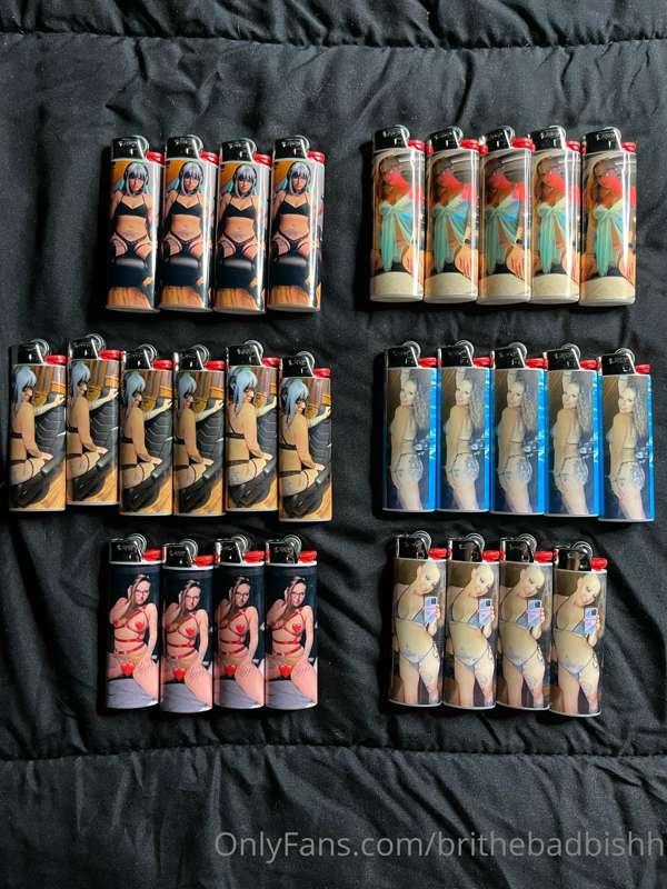 These are the lighters I have left for availability 😁 messag..