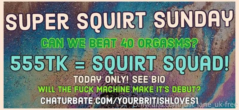 Today Only!!! 
50% OFF Squirt Squad! 
Cum and visit me or ge..
