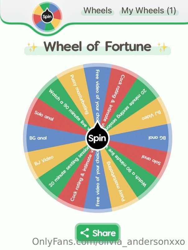 QUICK!! Are you feeling lucky? 😈🍀

1 spin $8 
2 spins $14 
5..