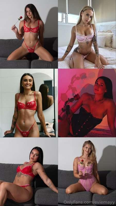 Happy valentines Day baby 💋💌🎥6 hot girls to make your day ex..