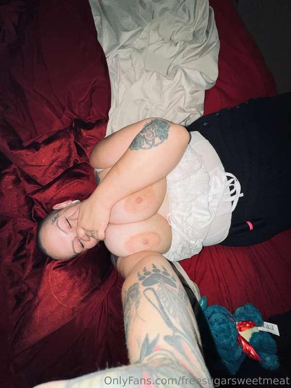 Come cuddle, I’ve got two fluffy pillows for your head to re..