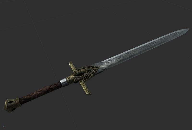 There is a sword made by me in this mod (: