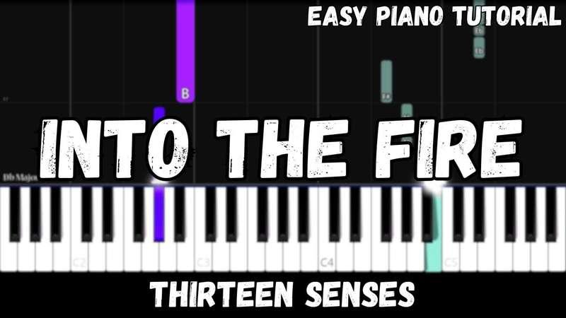 Easy MIDI - Thirteen Senses - Into The Fire (Atlantic Notes Arrangement + Tempo + Colors + Key)