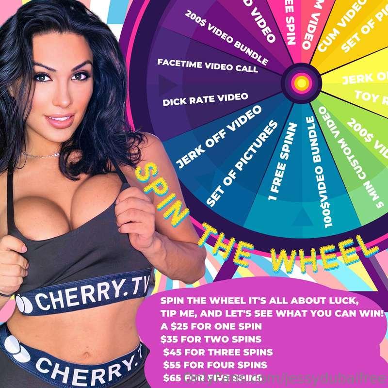 I want to play spin the wheel. Send your tip for the amount ..