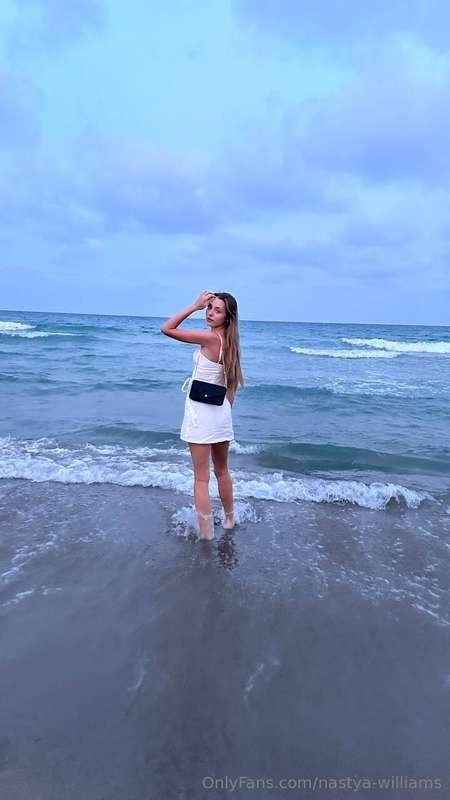 One of the best feelings is to feel the warm sea with your f..