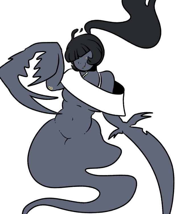 Early character redesign of Cynthia