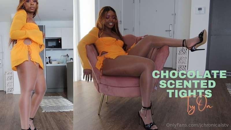 Trying Chocolate Scented Tights With A Fun Dress!