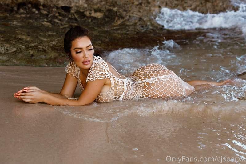Beach baby see through crochet mini set