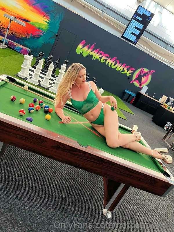 would you like to play pool with me? your stick or your ball..