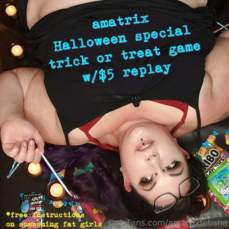 Only on Halloween 🎃 
Monday October 31st
You get to pick bet..