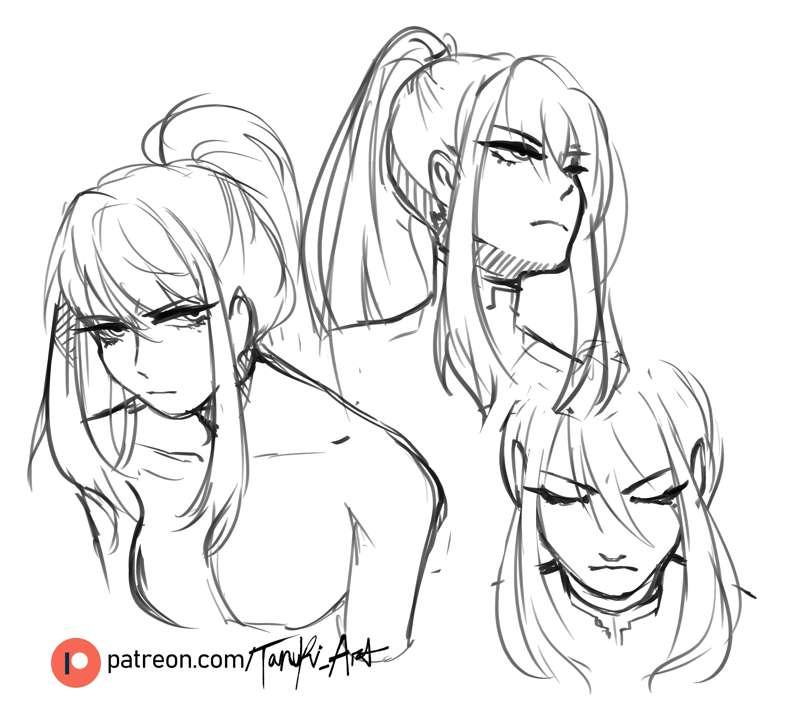 Samus Aran head angle practice