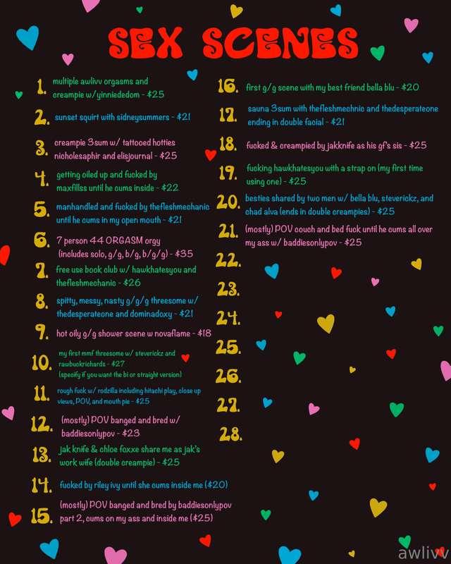 updated video lists! lots of y’all been asking for the BBGG ..