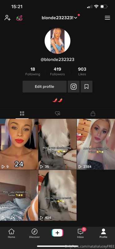 I’ve got a new TikTok account if you wanna give me a follow ..