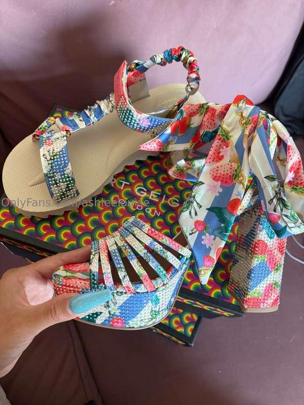 $350 on shoes for Miami 😏 they are stunning 😭