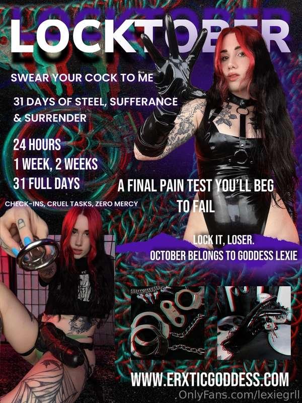 You know what time it is ⛓️🔐~ LOCKTOBER ~• 31 Days of Steel,..