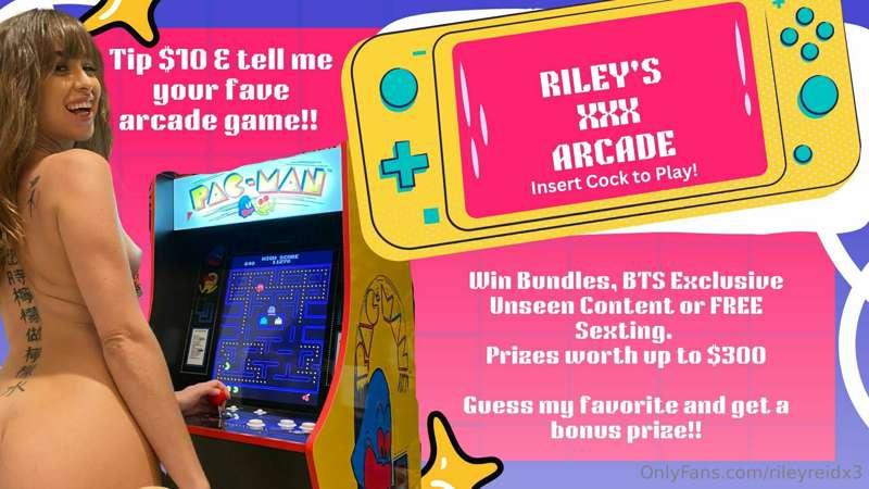 🎮 ***Riley's XXX Arcade*** 🎮
**Insert** *Cock-* **I mean COI..