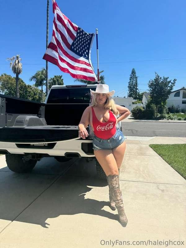 fireworks, flags, and trucks! Now that's what I call a good ..