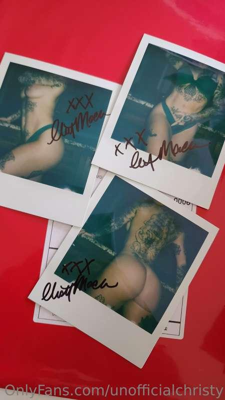 More poloroids shipping out from my @christymack page 🥰