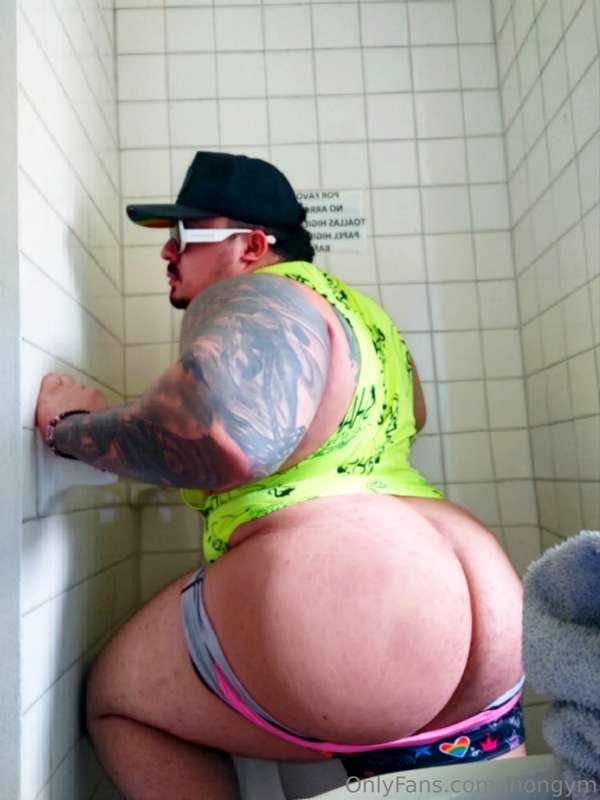 And I'll wait for you in the bathroom so you can make me you..