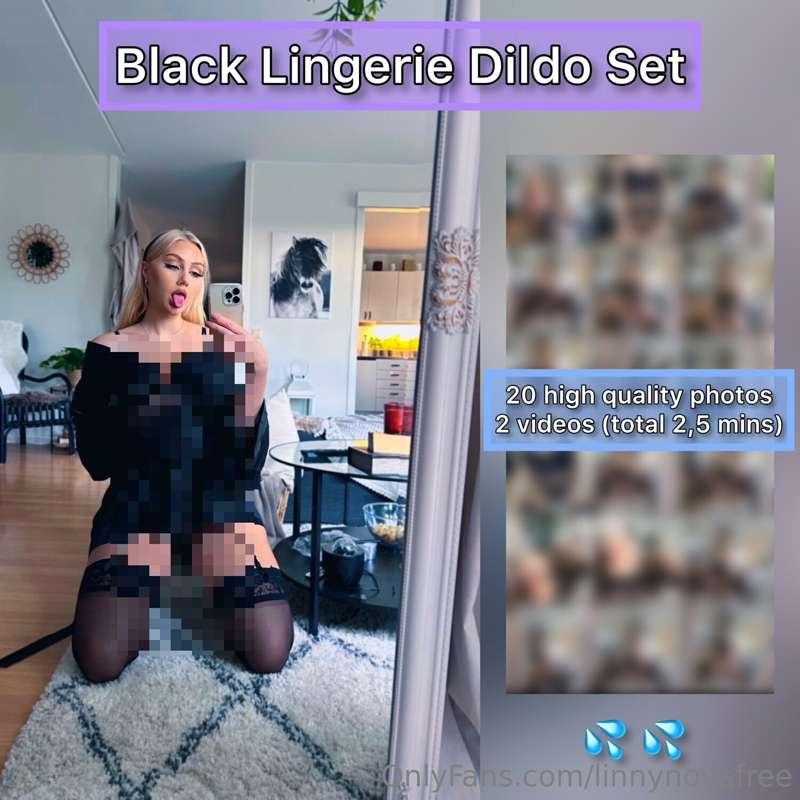 ***Black Lingerie Dildo Set***

**Like this post and tip 20$..