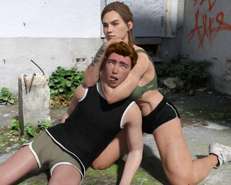 Ellie snuffs the sentry