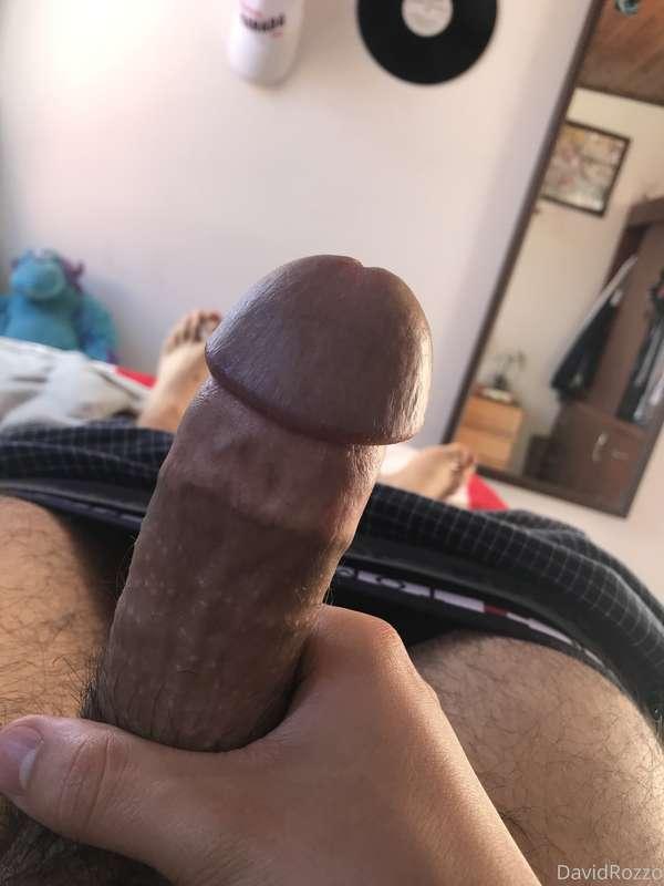 Watch as I start touching my cock until I have it hard and f..