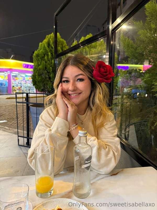 I wore the rose to feel spicy but now I just feel like a Dis..