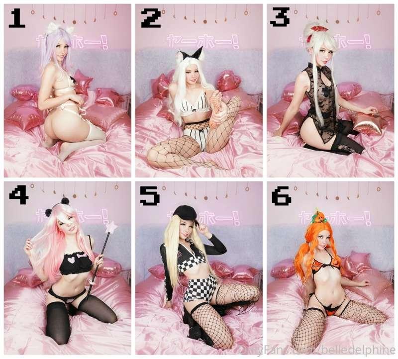 Vote which outfit would you like to see me play with myself ..