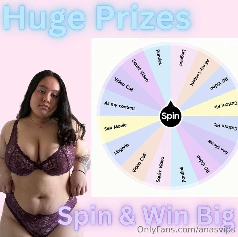 EVERY SPIN WINS!!! ✨1 Spin- $153 Spins- $306 Spins- $6010 Sp..