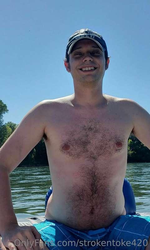 Great day on the river but I'm feeling a little tight now. W..