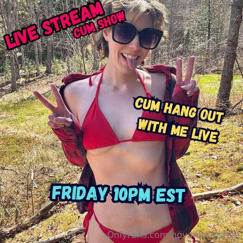 Live cum show this Friday! Get ready to see me in action wit..