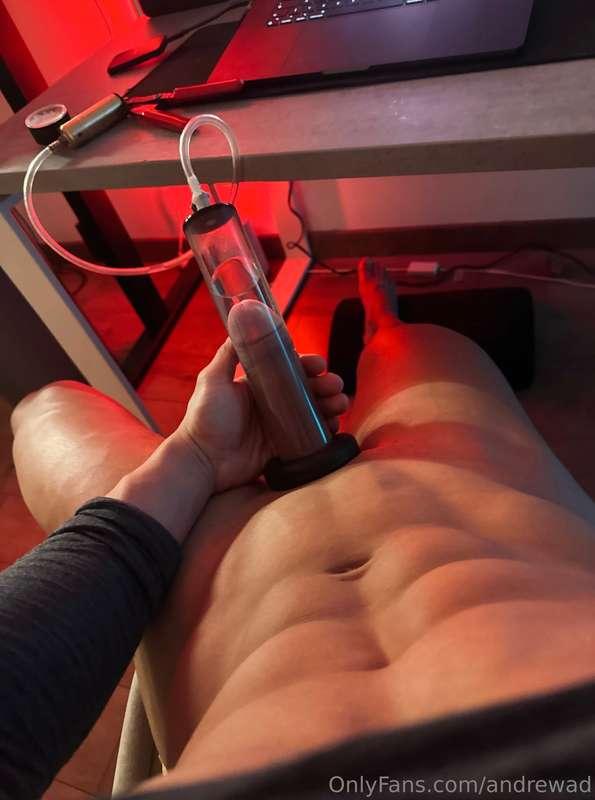 Love using my 🍆 pump... growing a lot lately!   (you will se..